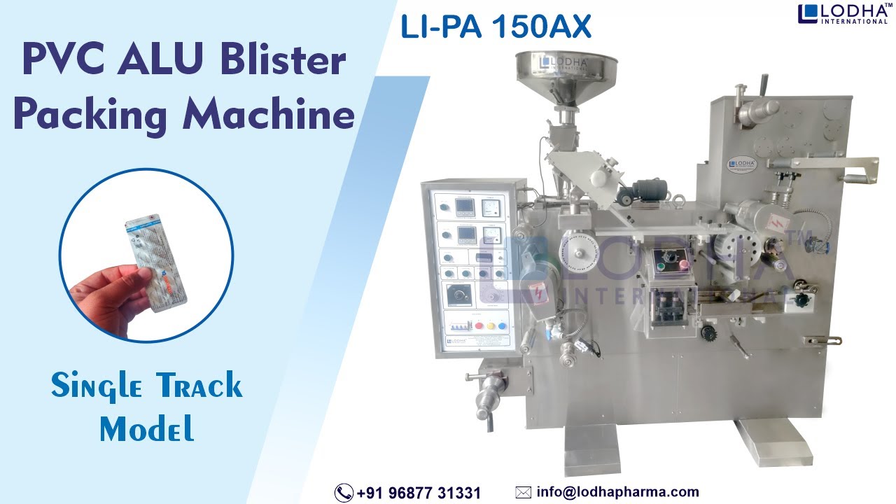 PVC ALU Blister Packing Machine - Single Track