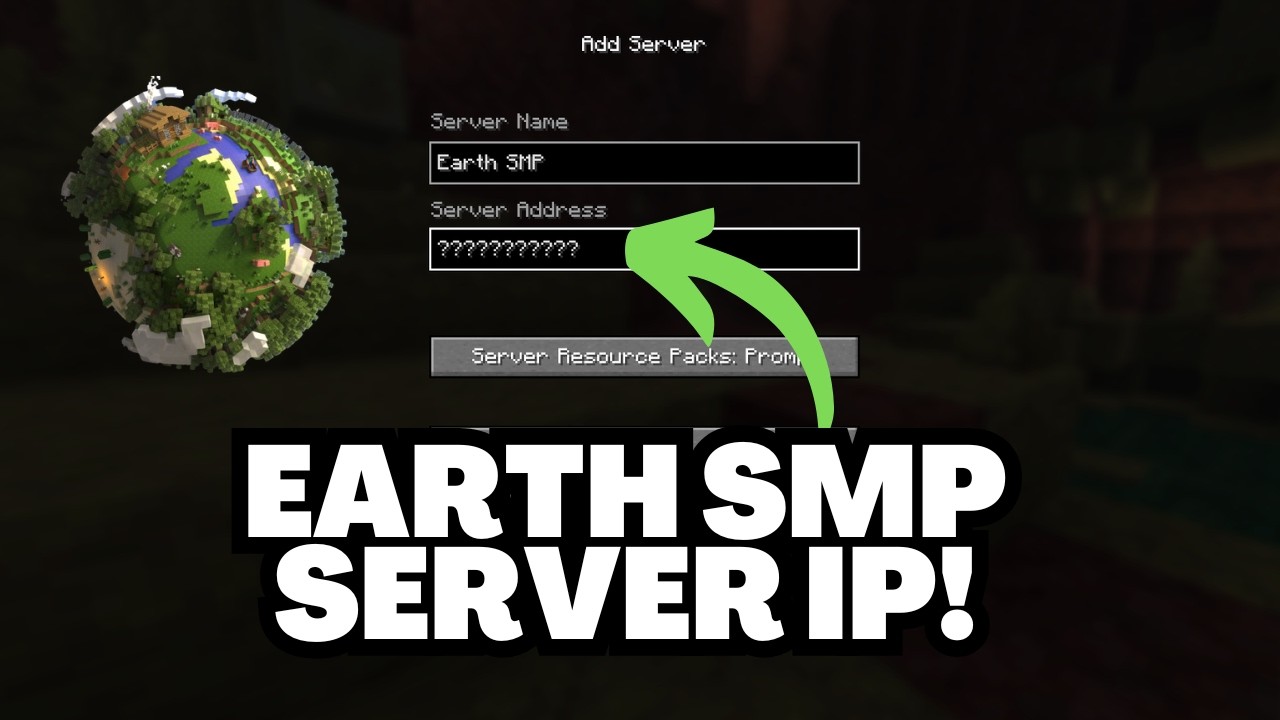 Minecraft 26.2 Earth SMP Server IP Address