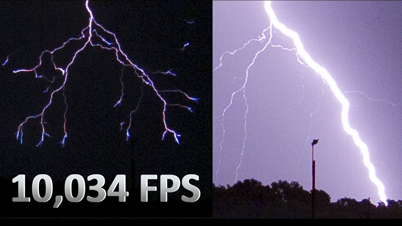 Lightning in St. Louis: Stepped & Dart Leaders filmed at 10,034 FPS - August 3, 2022