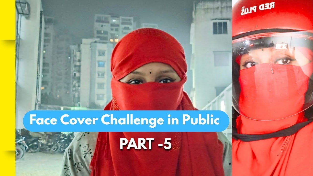 Face Cover Challenge in Public Part 5 #facecover #hanky #challenge #yttrending #trending #dupatta 