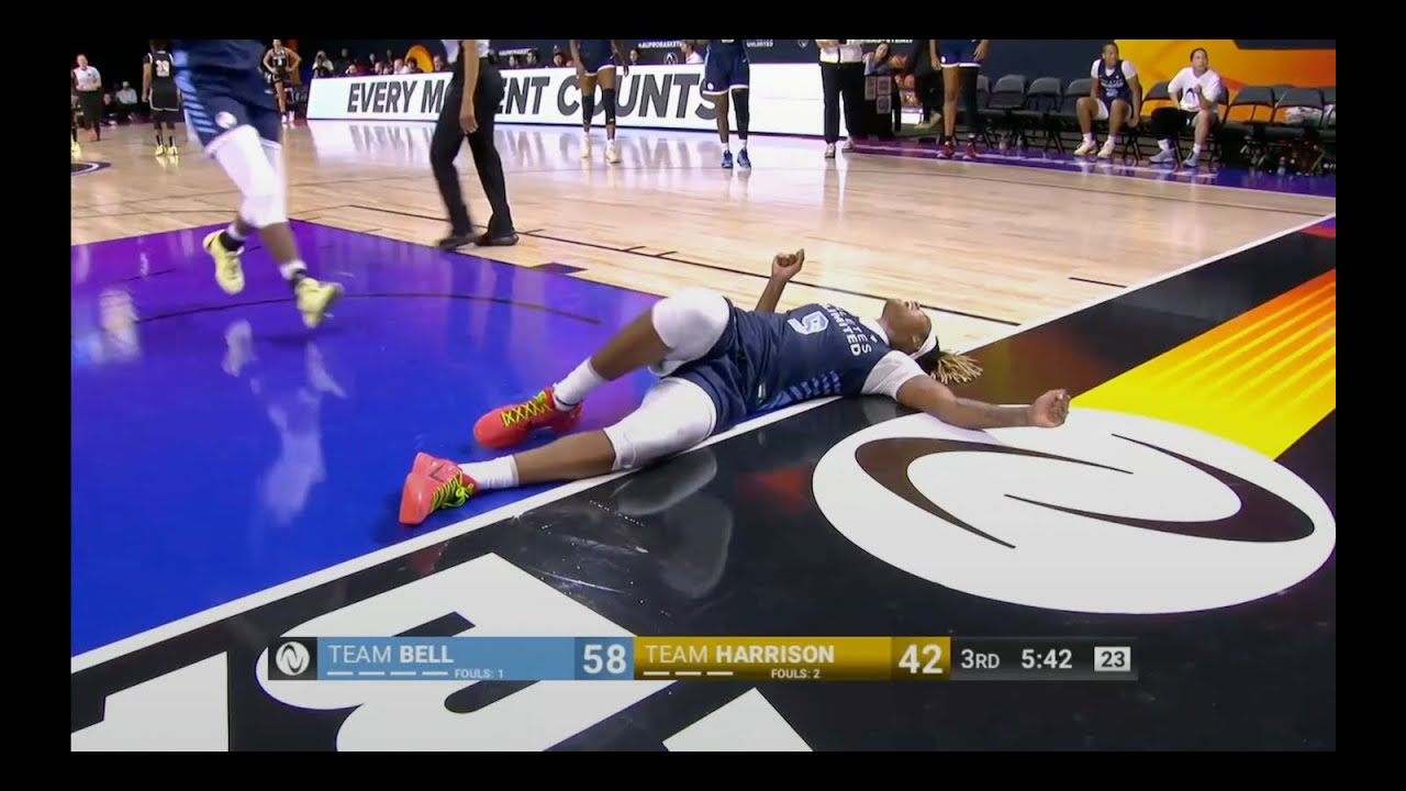 Jordan Horston Yells Out in Pain Suffering an ACL Injury | Athletes Unlimited #WNBA