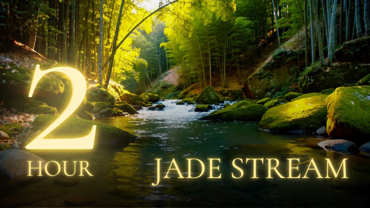 Jade Stream — Bamboo Forest Stream Sounds for Study & Relaxation | 2 Hours