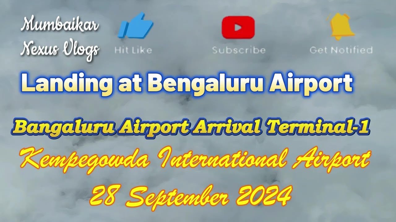 Bangaluru Airport Arrival Terminal-1 || Kempegowda International Airport || 28 Sept 2024 #airport