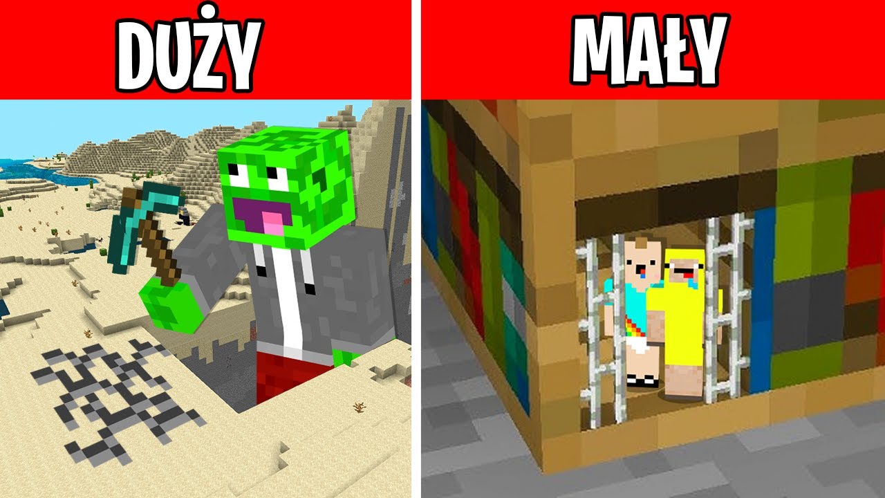 NAJWIĘKSZY PALION vs NAJMNIEJSZY LOLO i BOLO w Minecraft! 😱