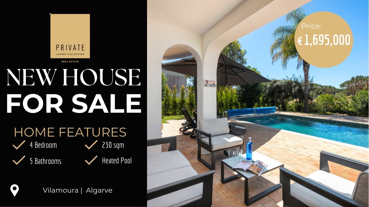 Inside a Luxury 4-Bedroom Villa for Sale in Vilamoura, Algarve | Modern Renovation with Heated Pool