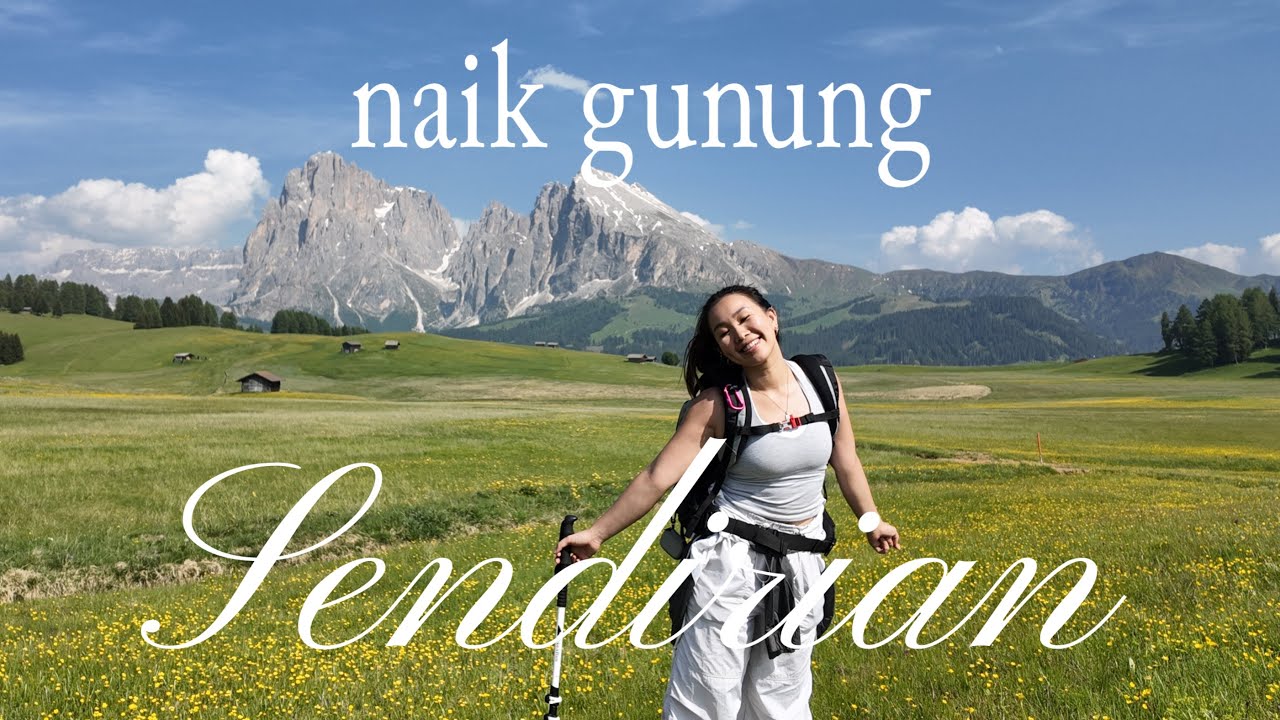 naik gunung sendirian di Italia. (dolomites hiking vlog)