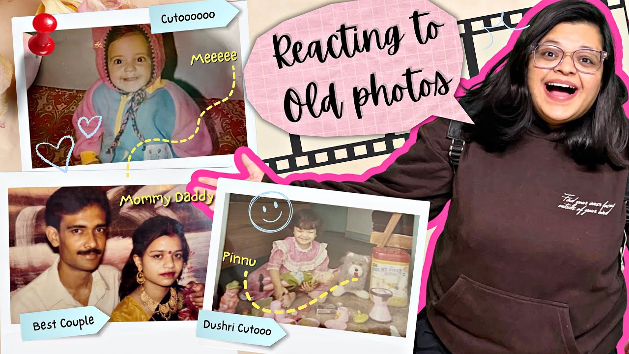 Reacting to our Old Photos 😂✨