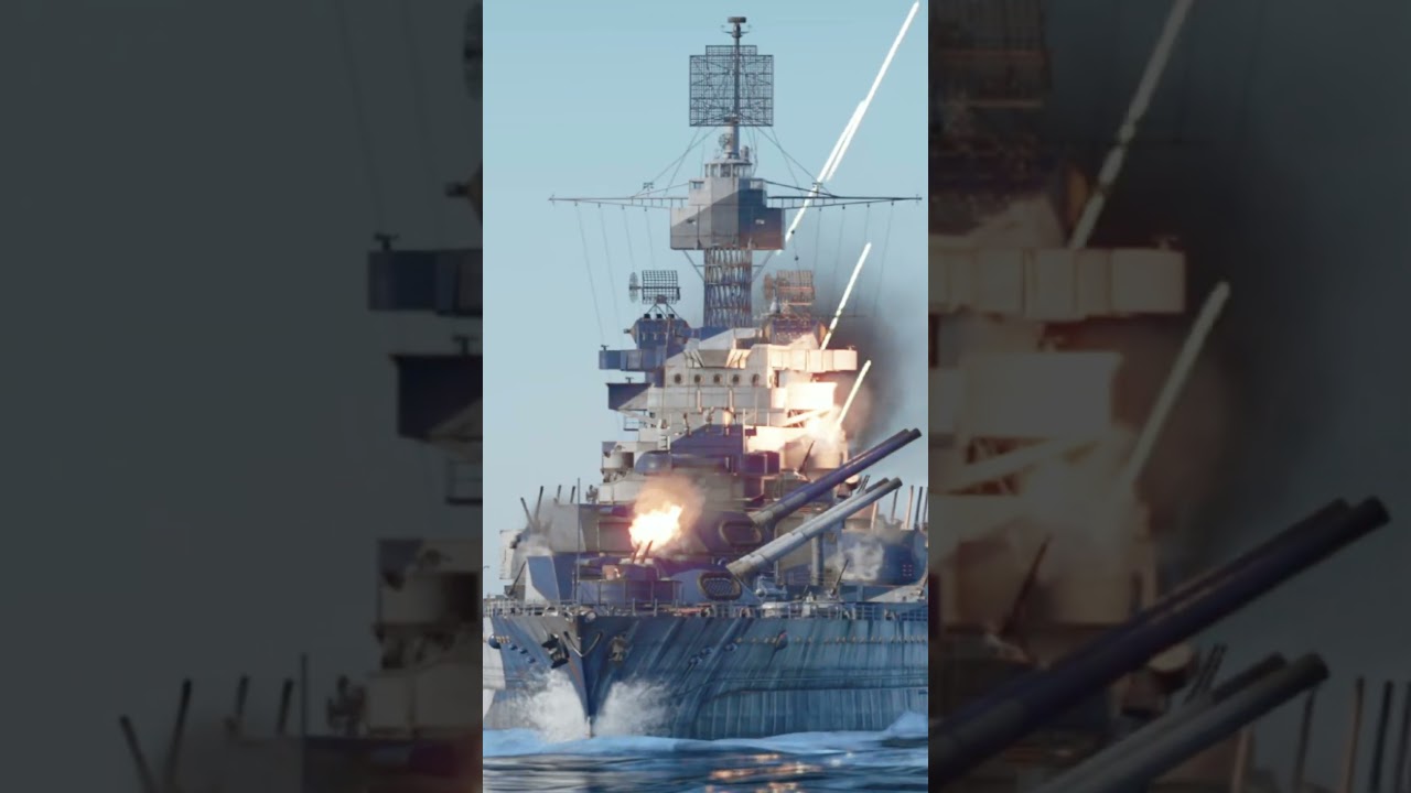American naval ship open firing#gaming not real footage