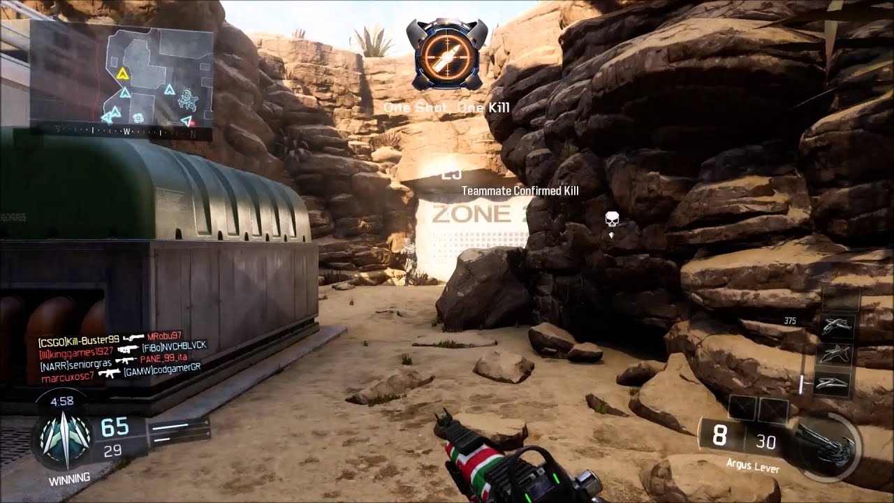 Argus Lever Shotgun Gameplay by Netfrits - CoD: Bo3