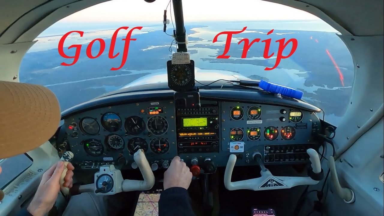 Гольф-тур в Китти-Хок - перелет на самолете Mooney M20E через всю страну