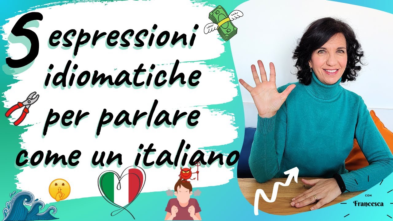 5 espressioni idiomatiche: avere un diavolo per capello, acqua in bocca, prendere con le pinze ecc.