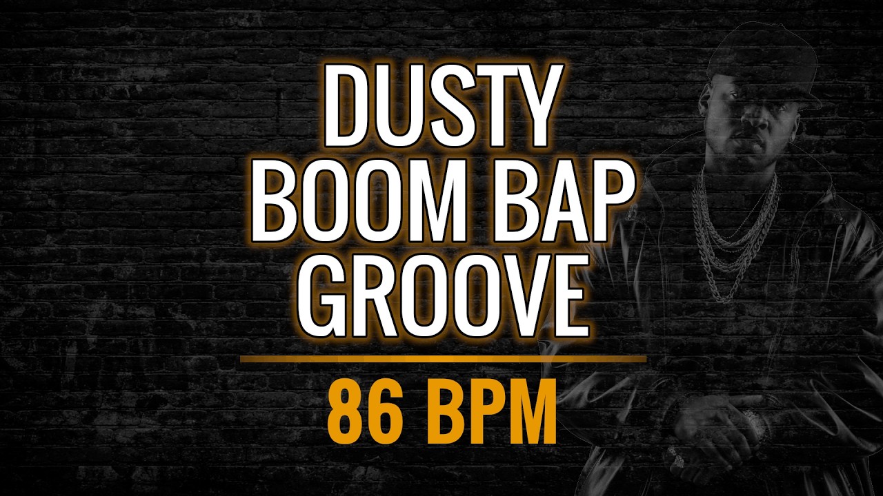 Dusty Boom Bap Drum Backing Track – 86 BPM – No Melody