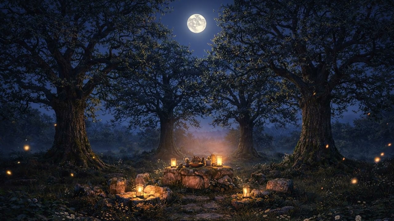 🌿🌙 Celtic Music | Grove of the Four Oaks | Living Mythic Calm (1 Hour)