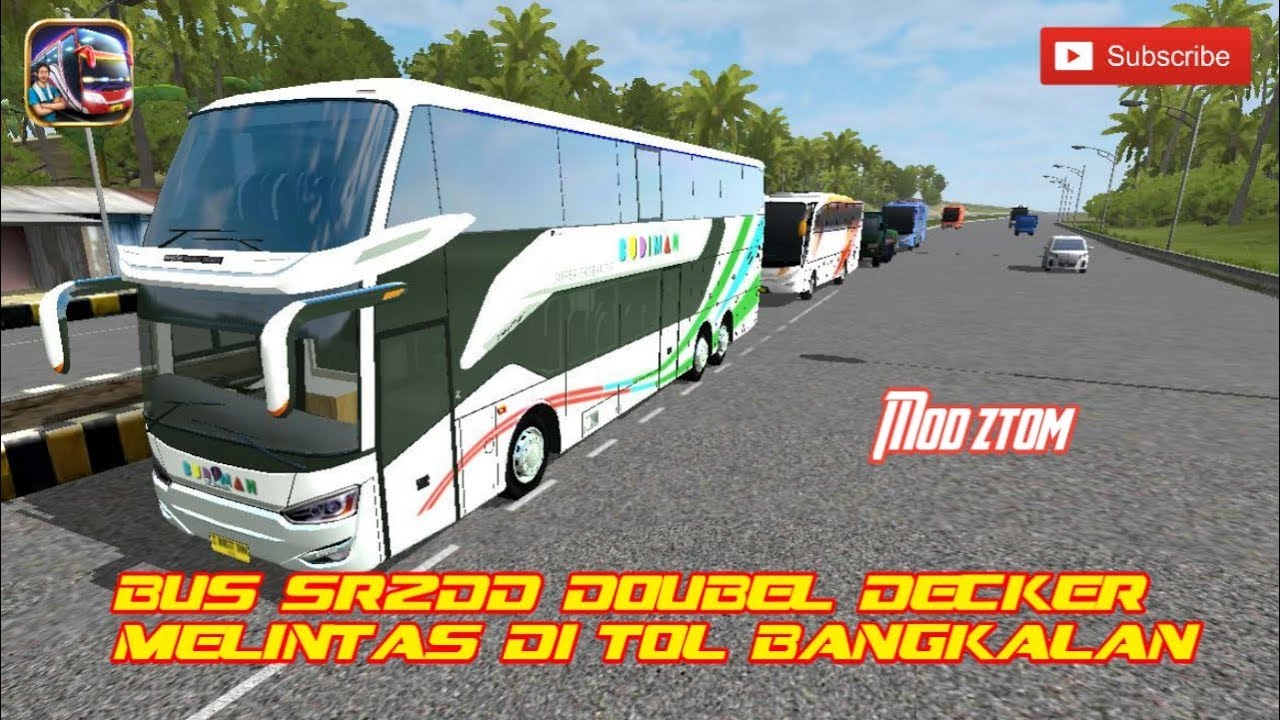 Mod bussid bus SR2DD budiman Double Decker