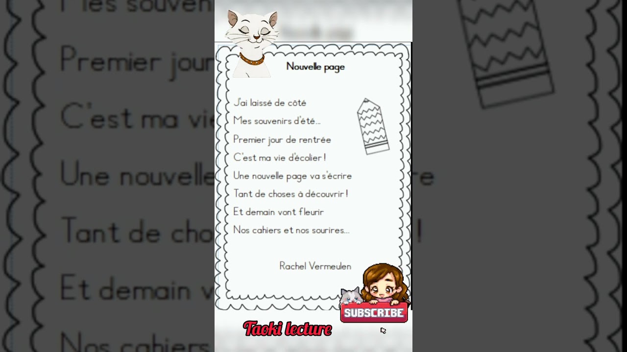 poésie nouvelle page de Rachel Vermeulen