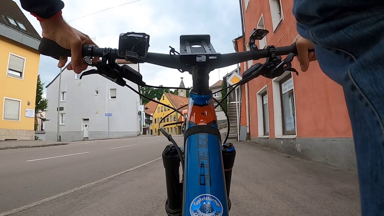 In einer Regenpause die Nabburger Treppentrails genossen