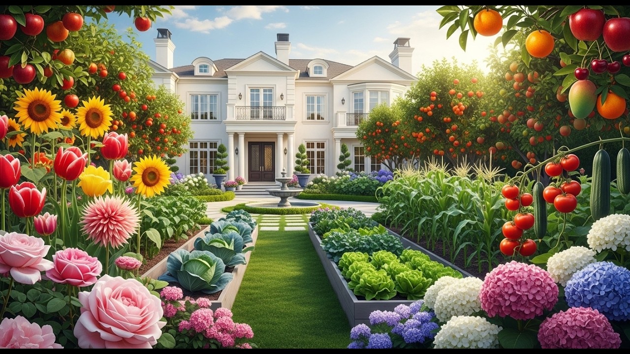 The Most Beautiful Flowers Garden 8K ULTRA HD / 8K TV | Miracle Garden switzerland 2026