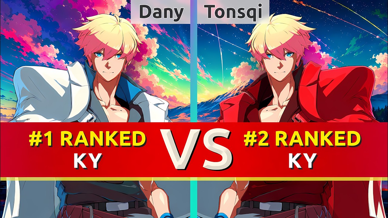 GGST ▰ Dany (#1 Ranked Ky) vs Tonsqi (#2 Ranked Ky). High Level Gameplay