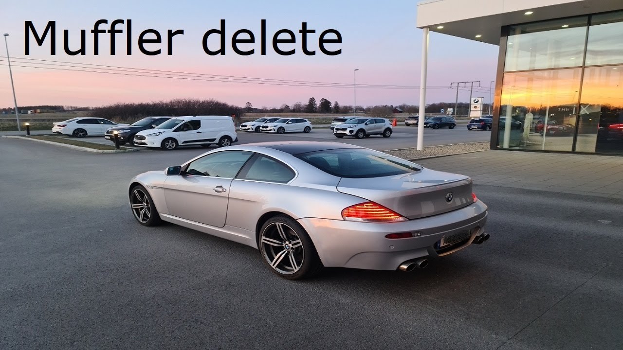 BMW E63 645 Ci - Muffler delete - Pure V8 sound