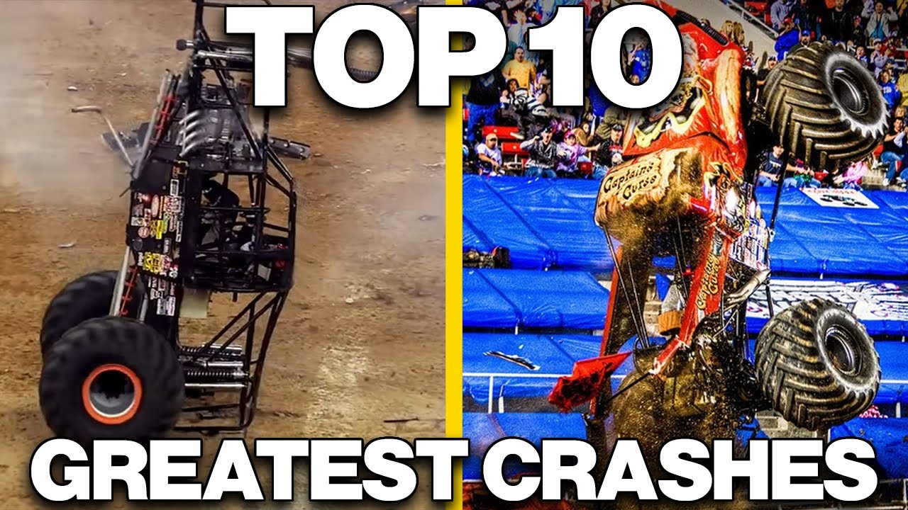10 самых безумных аварий Monster Jam