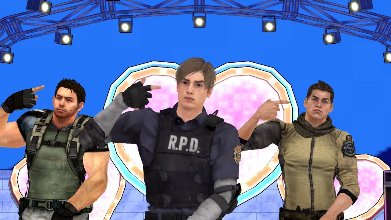 [MMD] Roki ロキ - Leon Kennedy, Chris Redfield, Piers jpop dance バイオハザードレオン・スコット・ケネディ Resident Evil