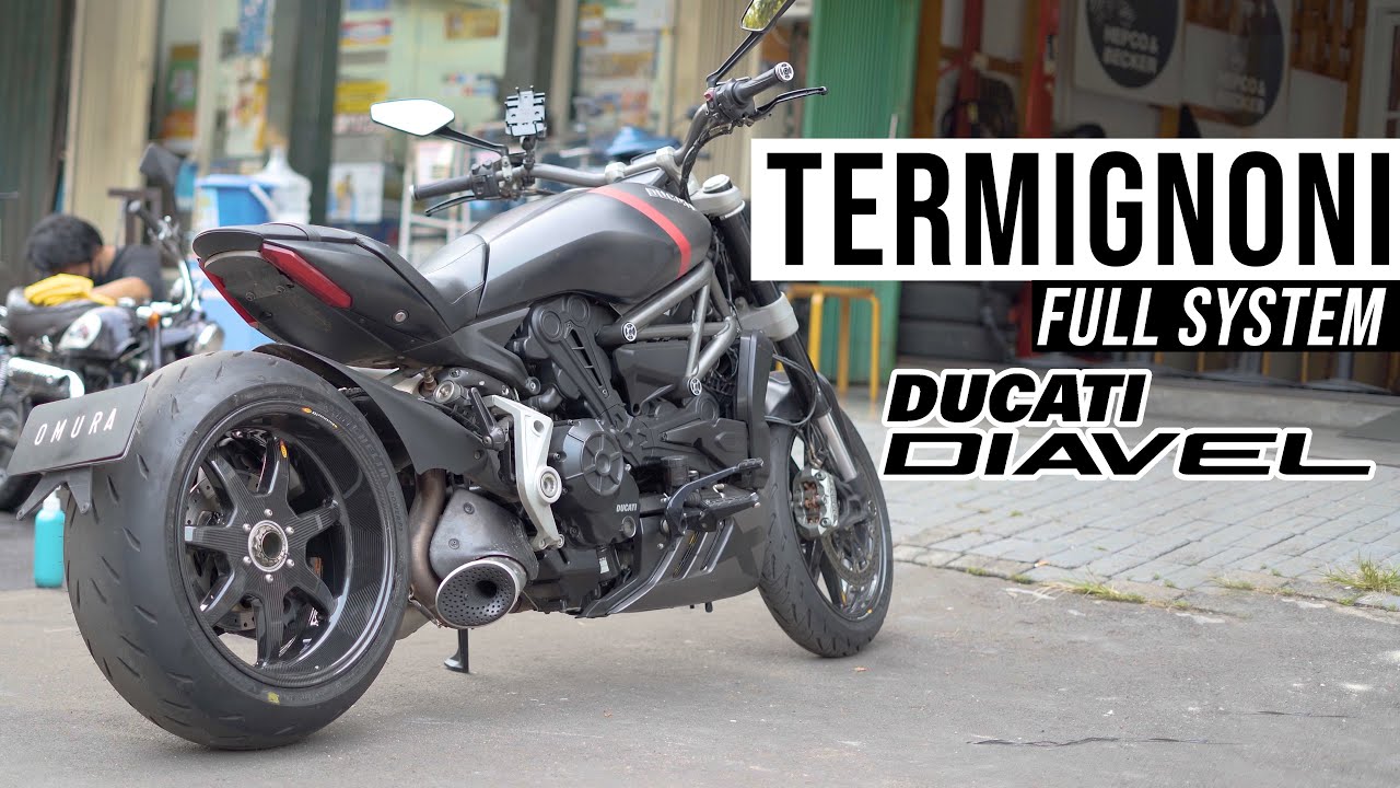 PURE SOUND DUCATI X DIAVEL TERMIGNONI EXHAUST!
