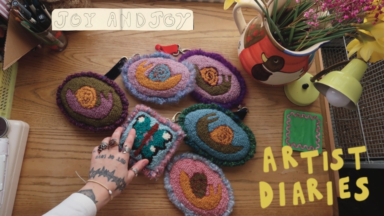 artist diaries - making bag charms, changing up the studio etc