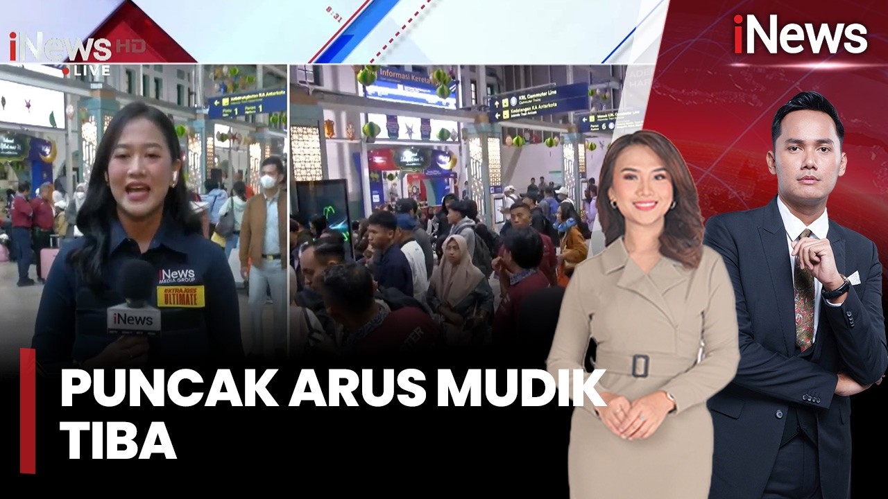 Puncak Arus Mudik 2026, St Pasar Senen Berangkatkan 23 Ribu Penumpang |inews Pagi (17/3)