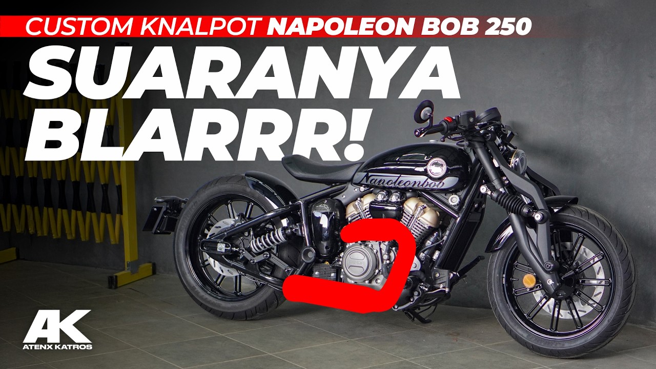 PERDANA !!! Atenx Katros Custom Knalpot Napoleon Bob 250 #AtenxKatros