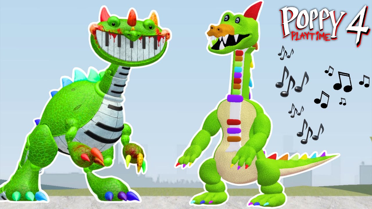 I FOUND NEW UKULESAURUS DINO TOY PIANOSAURUS FAMILY POPPY PLAYTIME 4 In Garry's Mod