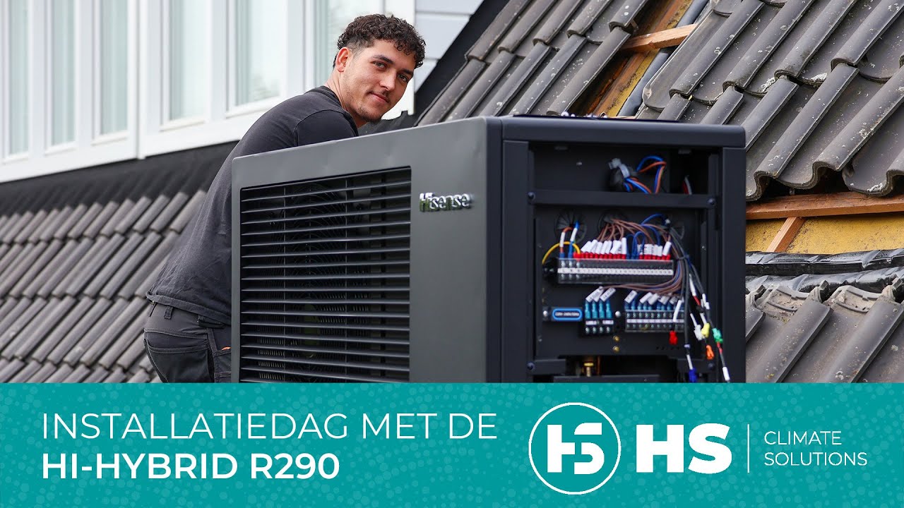 Hisense Hi-Hybrid R290 propaan warmtepomp installatie