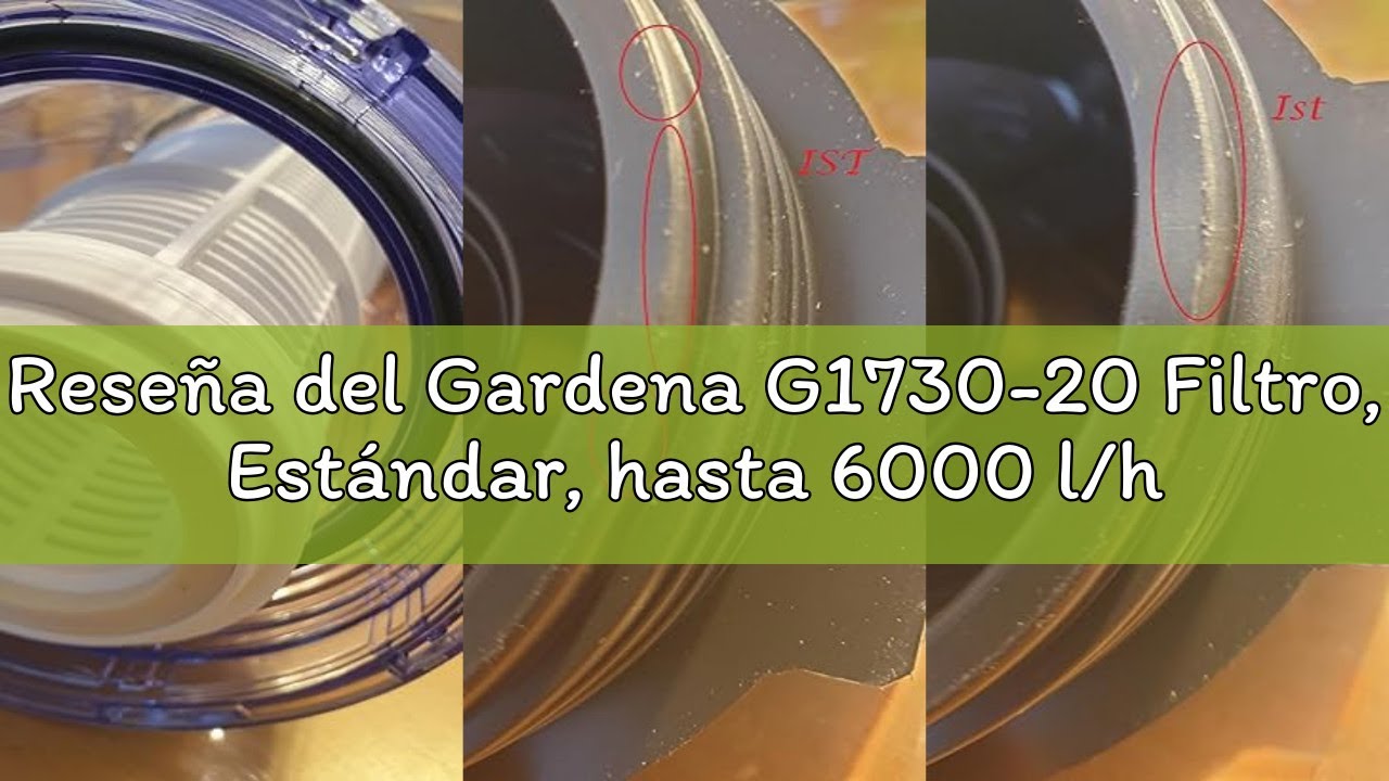 Reseña del Gardena G1730-20 Filtro, Estándar, hasta 6000 l/h