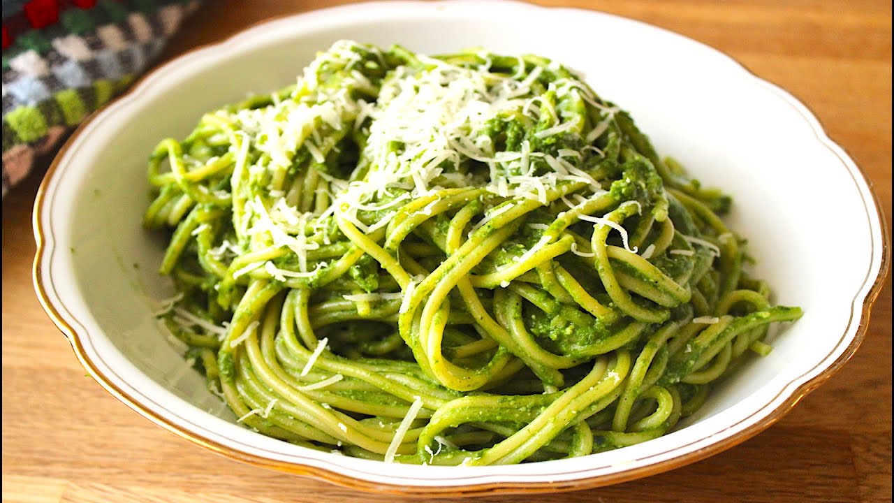 Spaghetti mit Grünkohl Pesto 💚 | So lecker, einfach & einfach | Canans Rezepte
