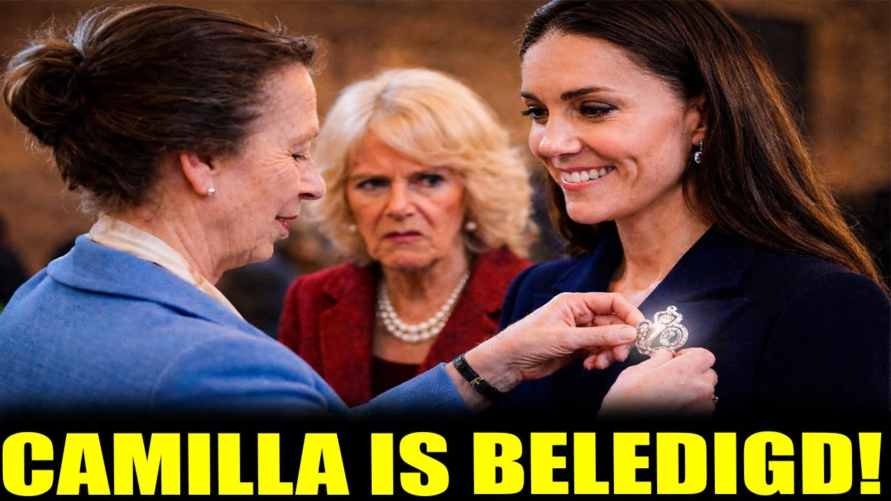 Princess Anne geeft de Jubilee-broche aan Catherine – Camilla’s claim wordt resoluut afgewezen !