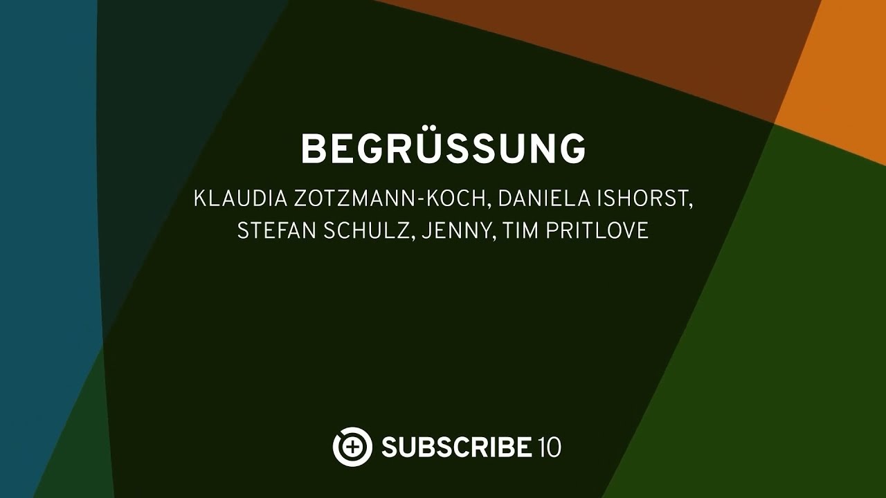 Begrüßung Subscribe 10