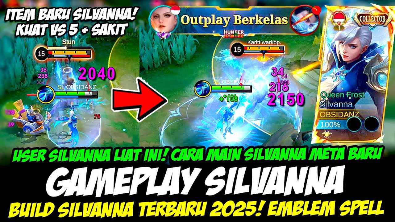 TIPS SILVANNA SAKIT + TERKUAT DI EXP❗CARA MAIN SILVANNA TERBARU❗BUILD SILVANNA TERBARU❗SILVANNA META