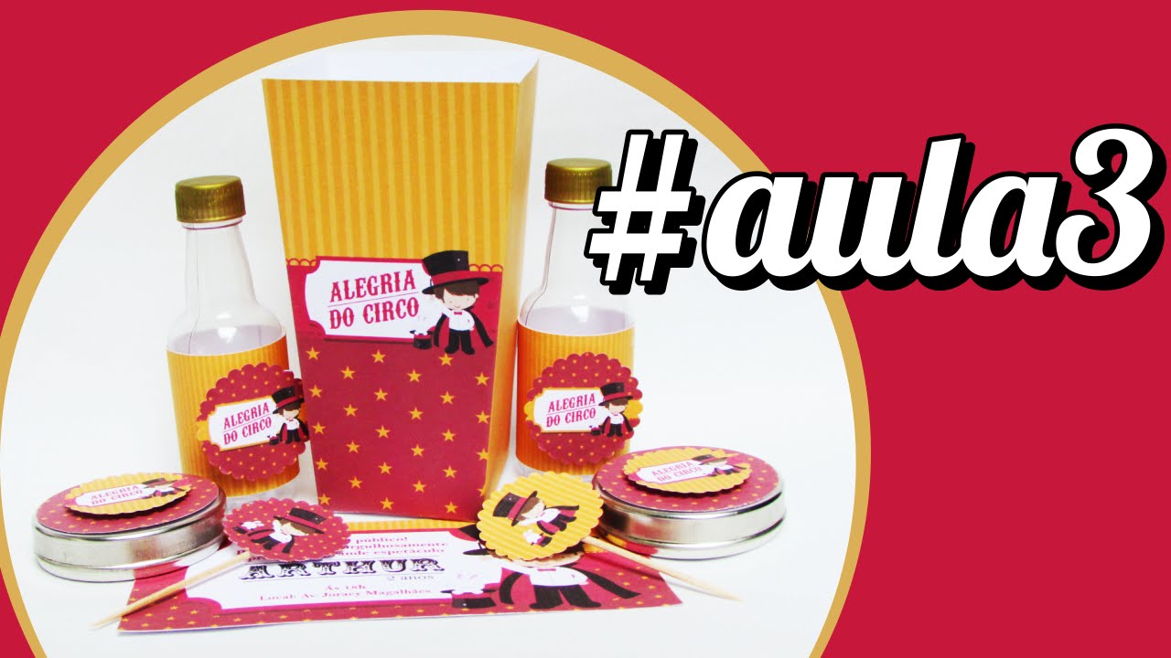 Curso Gratuito de Papelaria Personalizada - Aula 3 Por: Júnior Miranda