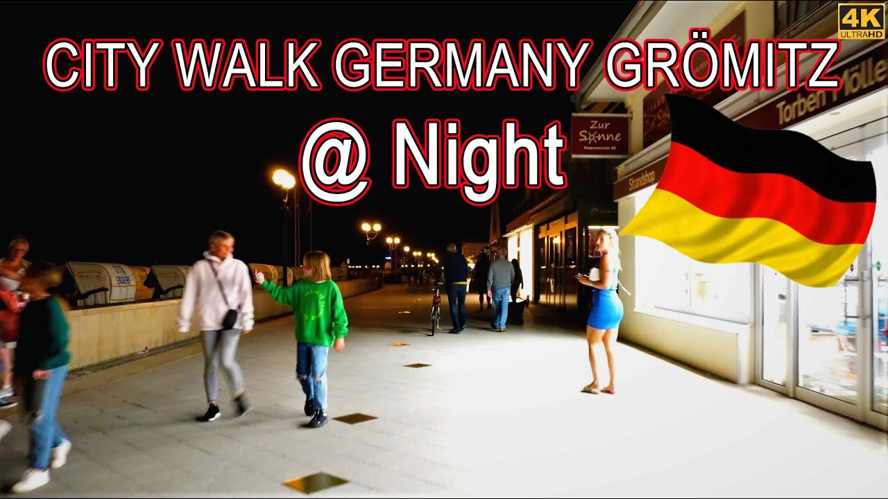 City ​​walk Germany Grömitz | a Nightlife Experience in Summer 2022