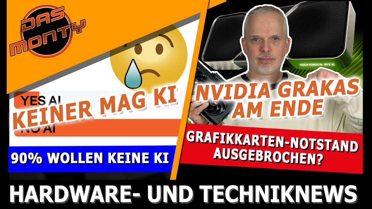Grafikkarten-Notstand ausgebrochen? | 90% wollen keine KI | Ryzen 9850X3D 6% schneller in CS2 | News