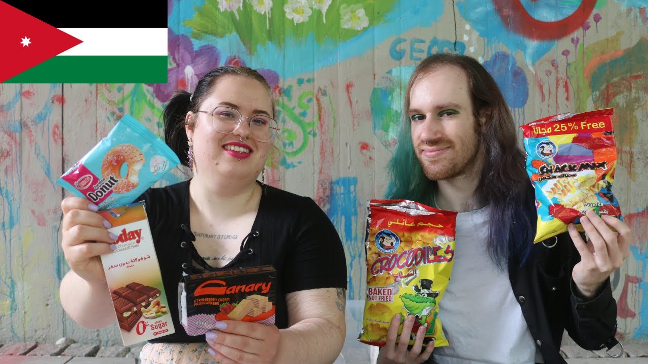 Germans Try Jordanian Snacks & Candy | Food Tasting