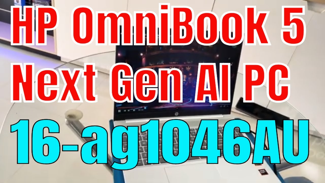 HP OmniBook 5 AI 16-ag1046AU Распаковка Премиум-компьютера с возможностями искусственного интелле...