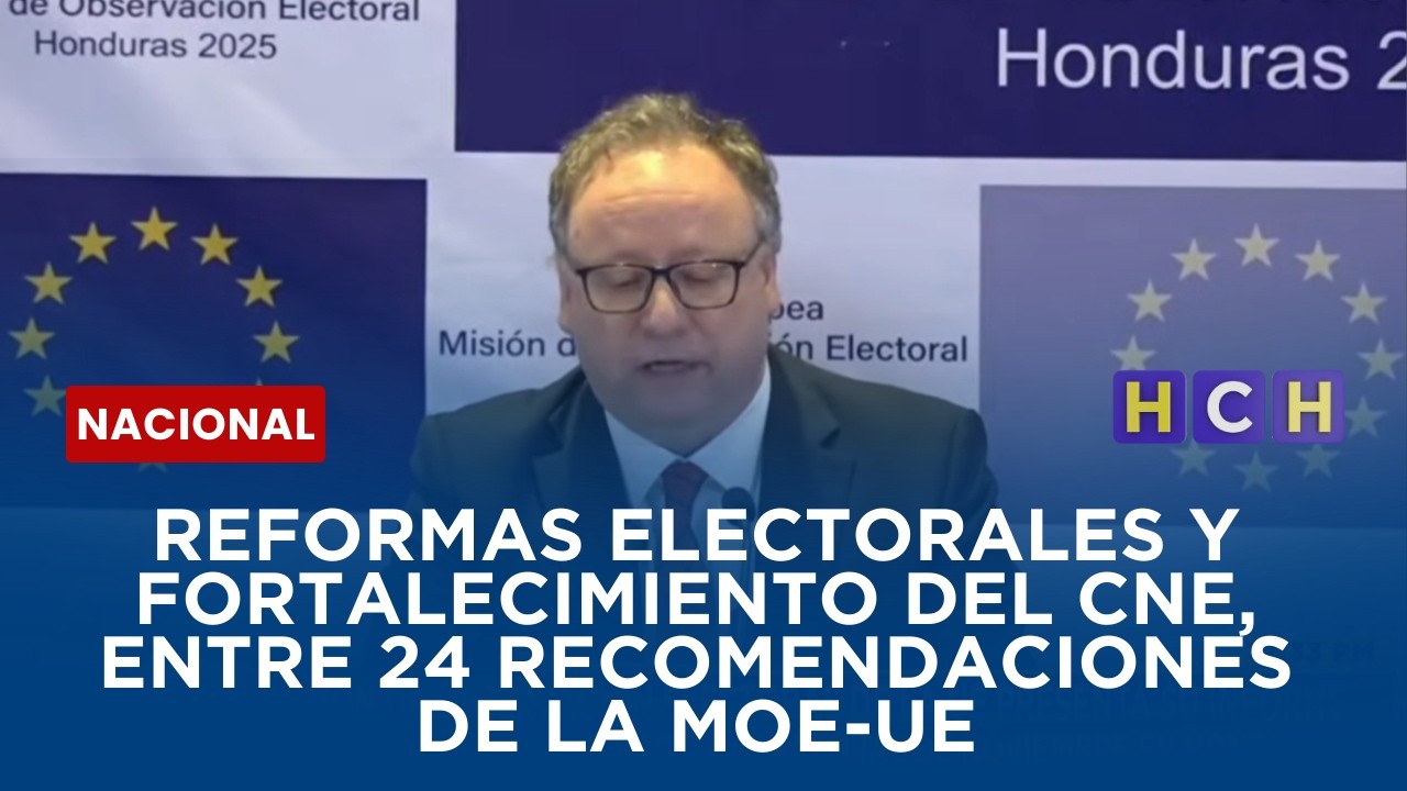 Reformas Electorales y fortalecimiento del CNE, entre 24 recomendaciones de la MOE-UE