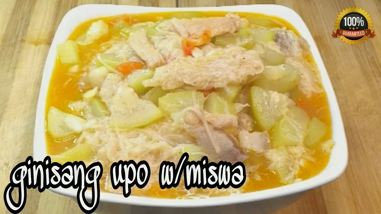 HOW TO COOK GINISANG UPO WITH MISWA | UPO WITH MISUA RECIPE |GINISANG UPO