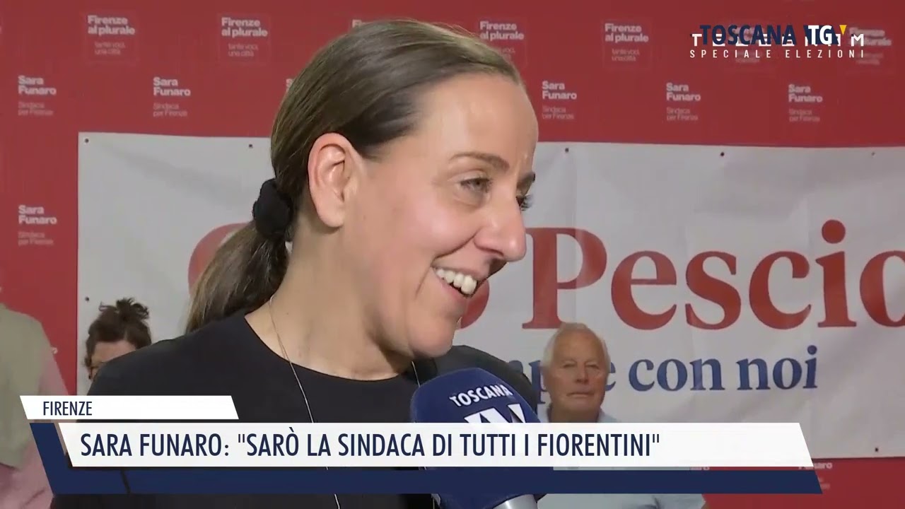 2024-06-24 FIRENZE - SARA FUNARO,  SARÒ LA SINDACA DI TUTTI I FIORENTINI