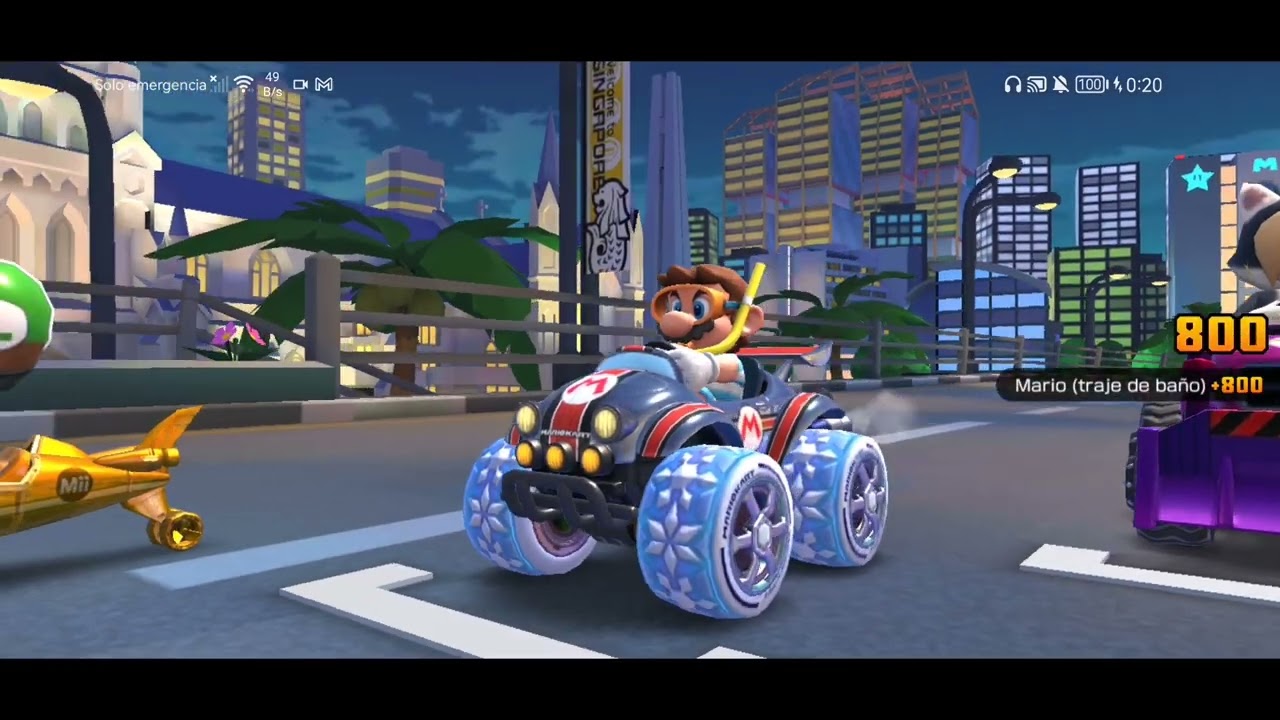 Temporada de Mario kart tour invierno tour Copa 9 pista 1-4