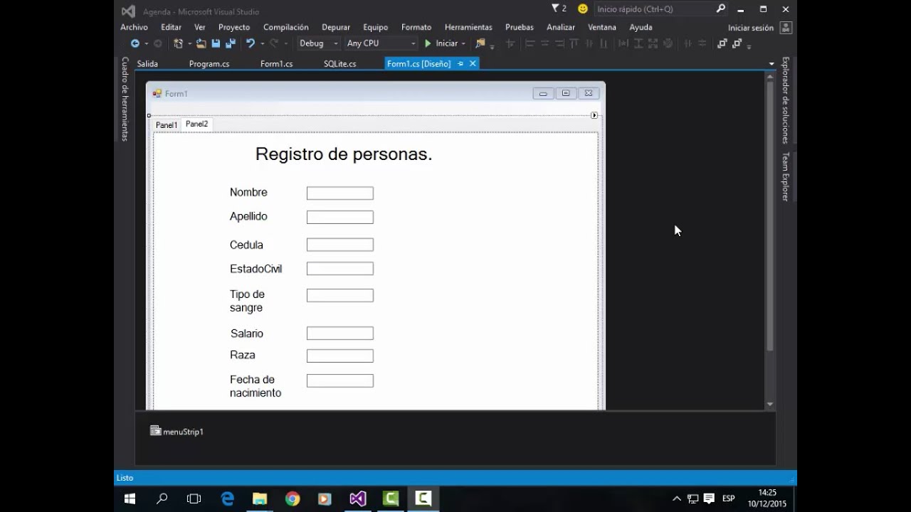 Como exportar datos de una base de datos SQLite a una pagina html con c#