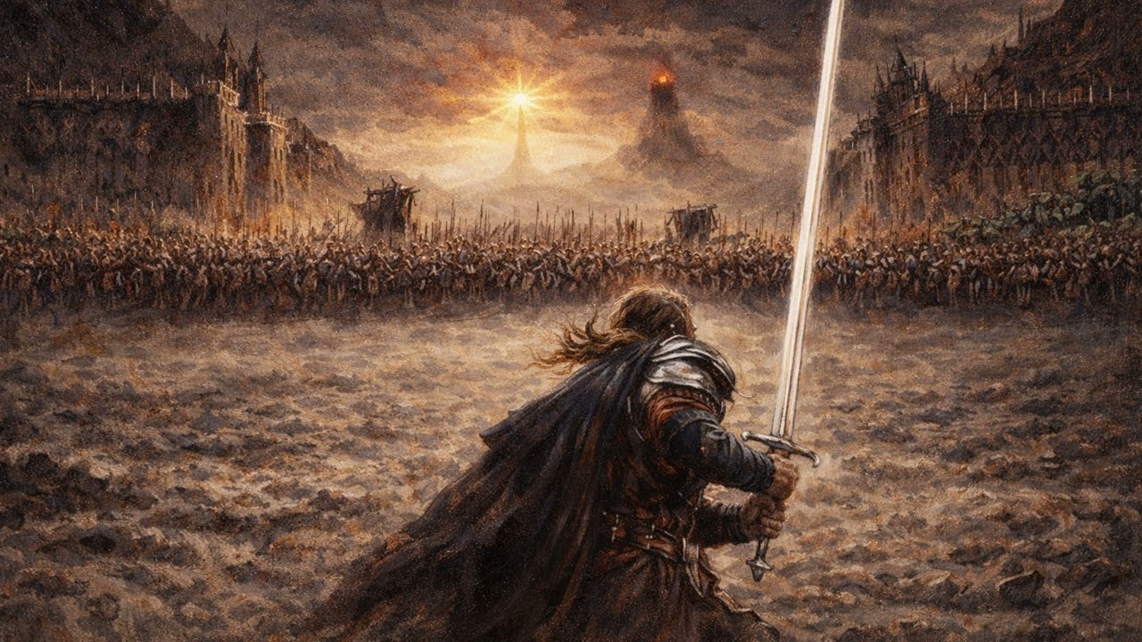 For Frodo ⚔️🔥 | LotR TV Art & Aragorn Music Ambience | Battle at the Black Gate
