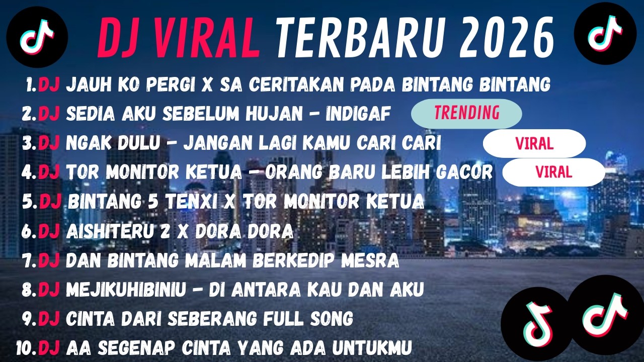 DJ TIKTOK TERBARU 2026🎵SO JAUH KO PERGI SA CERITAKAN PADA BINTANG BINTANG🎵SEDIA AKU SEBELUM HUJAN🎵.