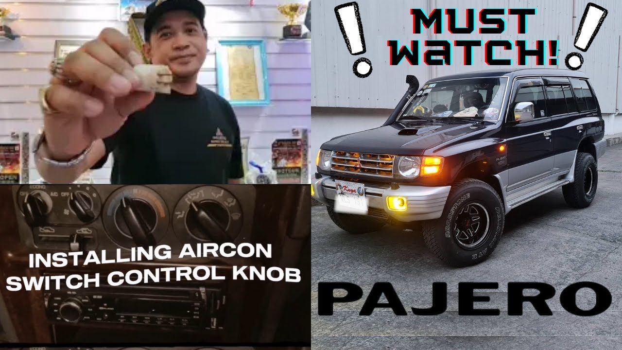 Pajero Diaries 👌 EP 1 |  Installing Aircon Switch Control Knob #pajero #trending #fieldmaster