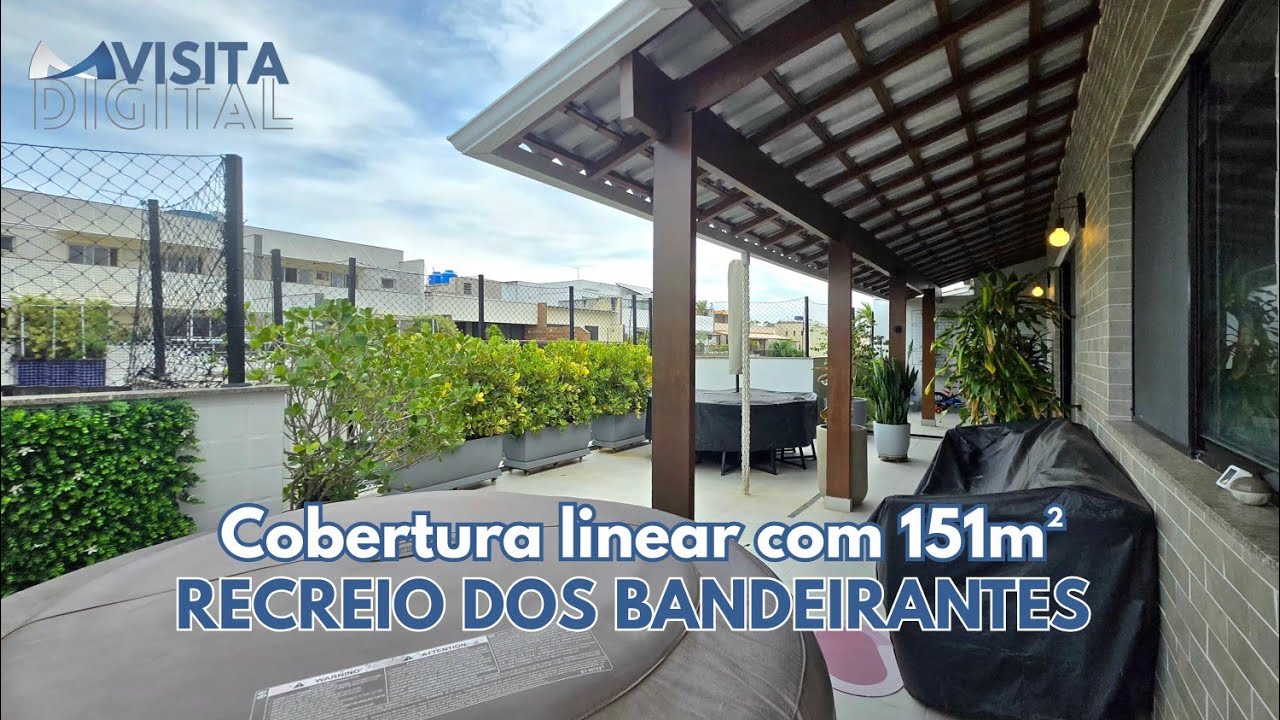 Cobertura linear no Recreio dos Bandeirantes - Ricardo Martins Corretor RJ. 